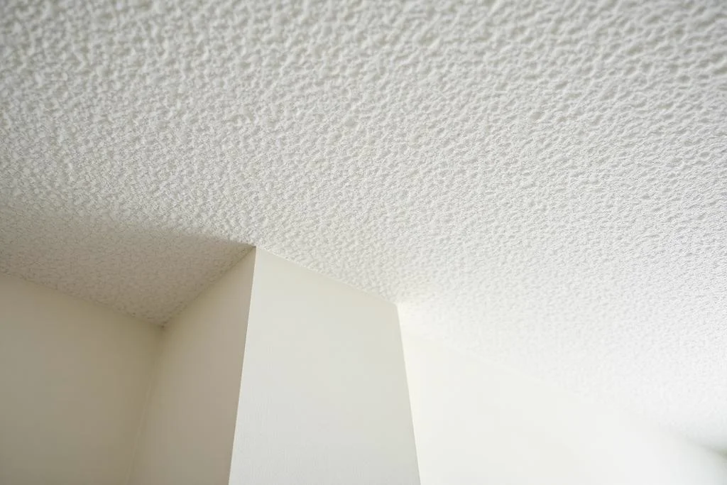 Smooth white ceiling after popcorn ceiling removal in a Bothell WA home
